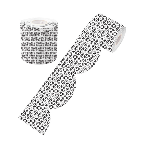 B W Lines Rolled Scalloped Border